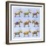 Reindeer-Louise Tate-Framed Giclee Print