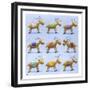 Reindeer-Louise Tate-Framed Giclee Print