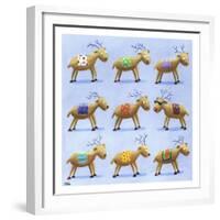 Reindeer-Louise Tate-Framed Giclee Print