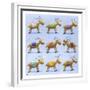 Reindeer-Louise Tate-Framed Giclee Print