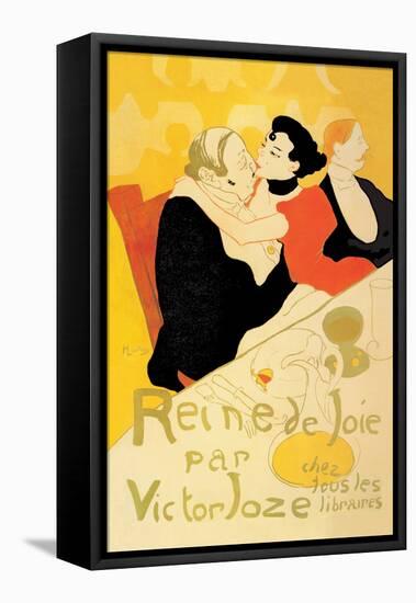 Reine de Joie-Henri de Toulouse-Lautrec-Framed Stretched Canvas