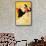 Reine de Joie-Henri de Toulouse-Lautrec-Framed Stretched Canvas displayed on a wall