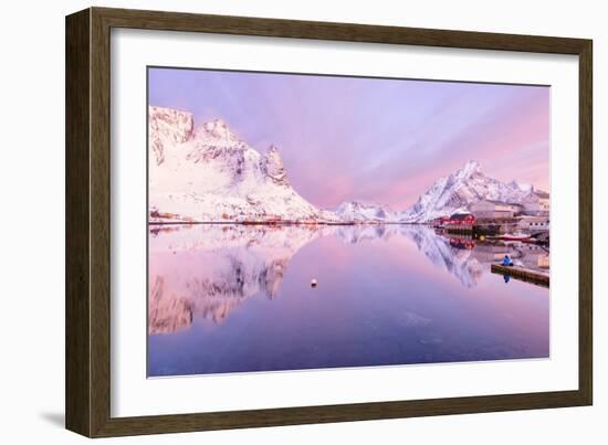 Reine Fjord-Michael Blanchette Photography-Framed Giclee Print