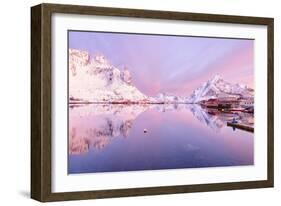 Reine Fjord-Michael Blanchette Photography-Framed Giclee Print