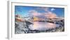 Reine, Lofoten Islands, Norway; Panoramic Photo of Reine-ClickAlps-Framed Photographic Print