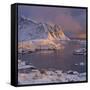 Reine' (Village), Lilandstinden, Moskenesoya (Island), Lofoten, 'Nordland' (County), Norway-Rainer Mirau-Framed Stretched Canvas