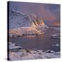 Reine' (Village), Lilandstinden, Moskenesoya (Island), Lofoten, 'Nordland' (County), Norway-Rainer Mirau-Stretched Canvas