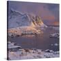 Reine' (Village), Lilandstinden, Moskenesoya (Island), Lofoten, 'Nordland' (County), Norway-Rainer Mirau-Stretched Canvas