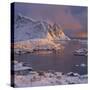 Reine' (Village), Lilandstinden, Moskenesoya (Island), Lofoten, 'Nordland' (County), Norway-Rainer Mirau-Stretched Canvas