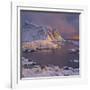 Reine' (Village), Lilandstinden, Moskenesoya (Island), Lofoten, 'Nordland' (County), Norway-Rainer Mirau-Framed Photographic Print