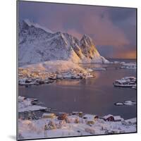 Reine' (Village), Lilandstinden, Moskenesoya (Island), Lofoten, 'Nordland' (County), Norway-Rainer Mirau-Mounted Photographic Print