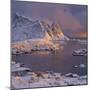 Reine' (Village), Lilandstinden, Moskenesoya (Island), Lofoten, 'Nordland' (County), Norway-Rainer Mirau-Mounted Photographic Print