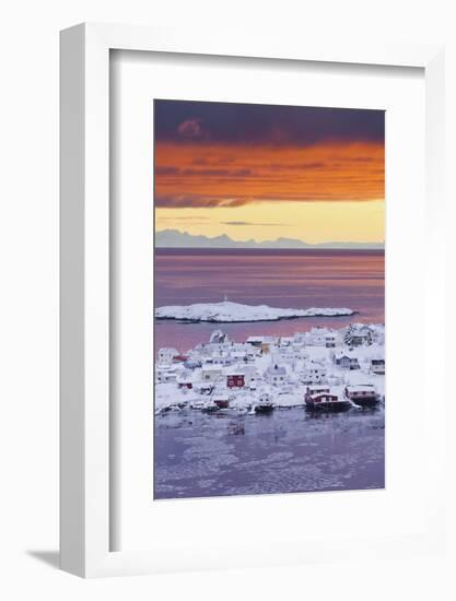Reine' (Village), Moskenesoya (Island), Lofoten, 'Nordland' (County), Norway-Rainer Mirau-Framed Photographic Print