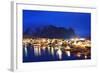 Reine Waterfront, Moskenesoy, Lofoten Islands, Norway, Scandinavia, Europe-Christian Kober-Framed Photographic Print