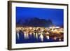 Reine Waterfront, Moskenesoy, Lofoten Islands, Norway, Scandinavia, Europe-Christian Kober-Framed Photographic Print