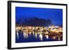 Reine Waterfront, Moskenesoy, Lofoten Islands, Norway, Scandinavia, Europe-Christian Kober-Framed Photographic Print