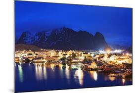 Reine Waterfront, Moskenesoy, Lofoten Islands, Norway, Scandinavia, Europe-Christian Kober-Mounted Photographic Print
