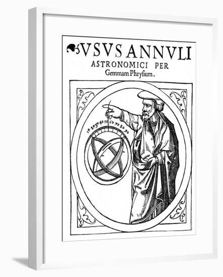 Reiner Gemma Frisius, Dutch Astronomer, Geographer, Cartographer and Mathematician, 1539-null-Framed Giclee Print