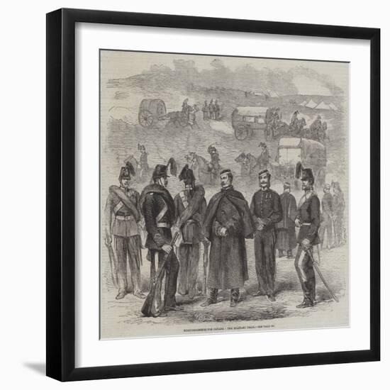 Reinforcements for Canada, the Military Train-null-Framed Giclee Print
