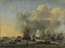 Caulking of Ships at the Bothuisje on Het Ij in Amsterdam-Reinier Nooms-Art Print