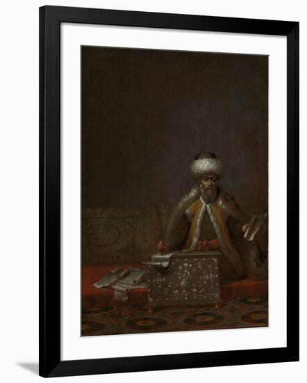 Reis Effendi, Head of the Chancery-Jean Baptiste Vanmour-Framed Art Print