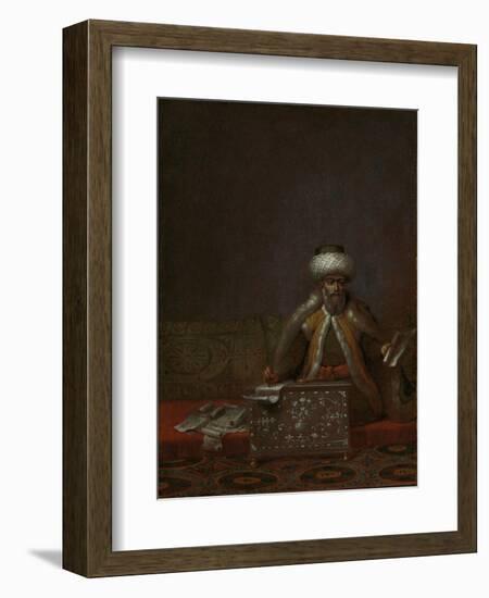 Reis Effendi, Head of the Chancery-Jean Baptiste Vanmour-Framed Art Print