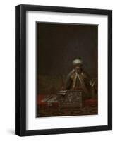 Reis Effendi, Head of the Chancery-Jean Baptiste Vanmour-Framed Art Print