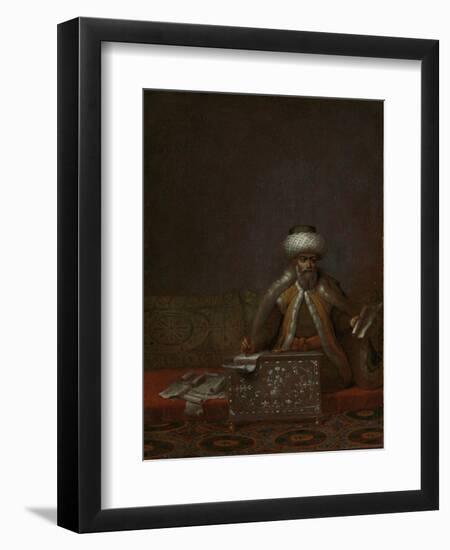 Reis Effendi, Head of the Chancery-Jean Baptiste Vanmour-Framed Art Print