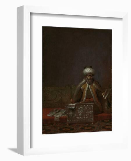 Reis Effendi, Head of the Chancery-Jean Baptiste Vanmour-Framed Art Print