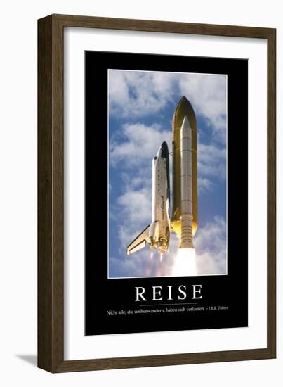 Reise: Motivationsposter Mit Inspirierendem Zitat-null-Framed Photographic Print