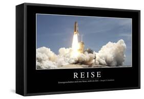 Reise: Motivationsposter Mit Inspirierendem Zitat-null-Framed Stretched Canvas