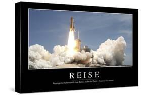 Reise: Motivationsposter Mit Inspirierendem Zitat-null-Stretched Canvas