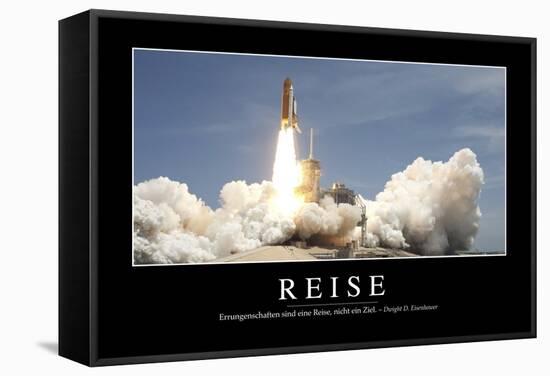 Reise: Motivationsposter Mit Inspirierendem Zitat-null-Framed Stretched Canvas