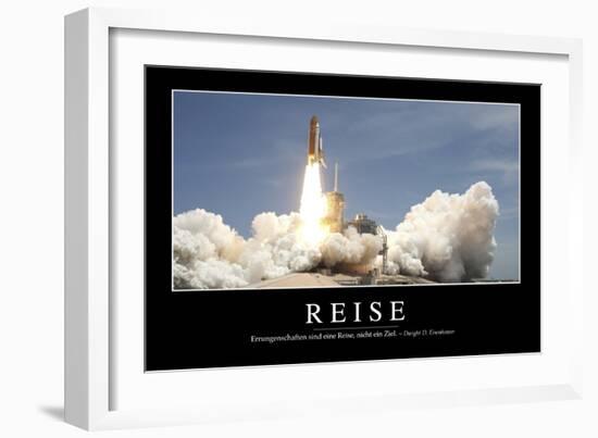 Reise: Motivationsposter Mit Inspirierendem Zitat-null-Framed Photographic Print