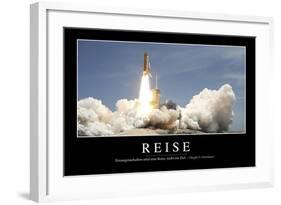 Reise: Motivationsposter Mit Inspirierendem Zitat-null-Framed Photographic Print