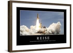 Reise: Motivationsposter Mit Inspirierendem Zitat-null-Framed Photographic Print