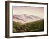 Reisenberg, the Mountains of the Giants, 1839-Caspar David Friedrich-Framed Giclee Print