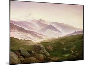 Reisenberg, the Mountains of the Giants, 1839-Caspar David Friedrich-Mounted Giclee Print