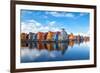 Reitdiephaven - Colorful Buildings on Water in Groningen, Netherlands-Olha Rohulya-Framed Photographic Print