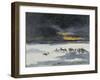 Reitende Indianer Im Schneesturm-Frank Buchser-Framed Giclee Print