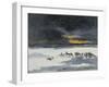 Reitende Indianer Im Schneesturm-Frank Buchser-Framed Giclee Print