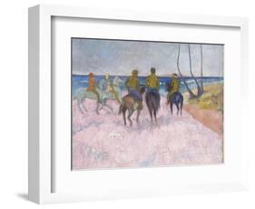 Reiter Am Strand (I) (Cavaliers Sur La Plage), 1902-Paul Gauguin-Framed Giclee Print