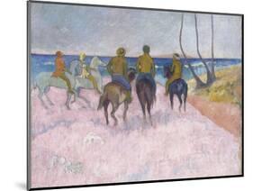 Reiter Am Strand (I) (Cavaliers Sur La Plage), 1902-Paul Gauguin-Mounted Giclee Print