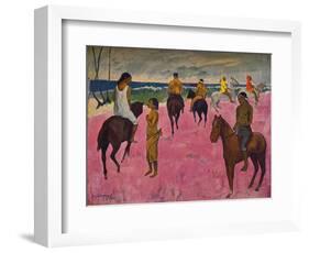 'Reiter am Strande', 1902-Paul Gauguin-Framed Giclee Print