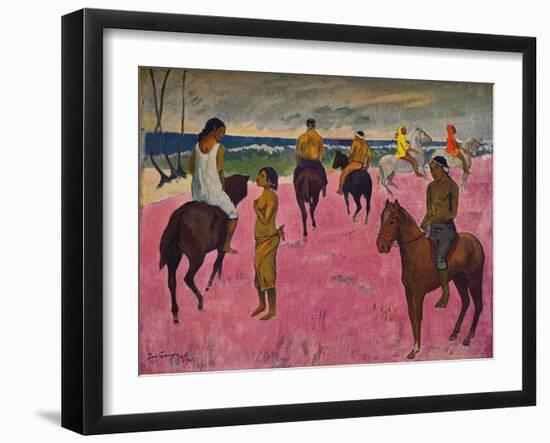 'Reiter am Strande', 1902-Paul Gauguin-Framed Giclee Print