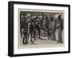 Rejected Addresses, a Scene at a Wayside Station-Gordon Frederick Browne-Framed Giclee Print