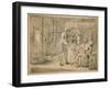 Rejected sketch for 'Industry and Idleness', 1747-William Hogarth-Framed Giclee Print