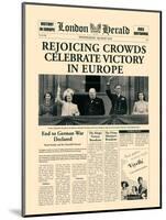 Rejoicing Crowds Celebrate Victory-The Vintage Collection-Mounted Art Print