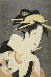 Beauties of the Pleasure Quarters (Seiro Bijin Awase): the Hostess of the Izumiya Teahouse-Rekisentei Eiri-Giclee Print