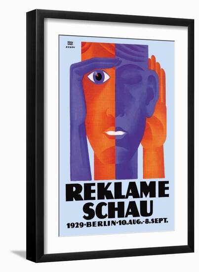 Reklame Schau-Fritz Rosen-Framed Art Print